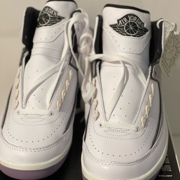 NIKE Air Jordan 2 Python Rare Retro Authentic White Grey High - Picture 6 of 6